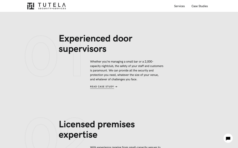 Tutela Security Website from London